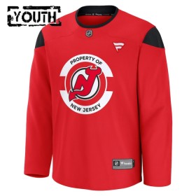 Dresovi New Jersey Devils 2024-25 Fanatics Team Practice Custom Crvena - Dječji